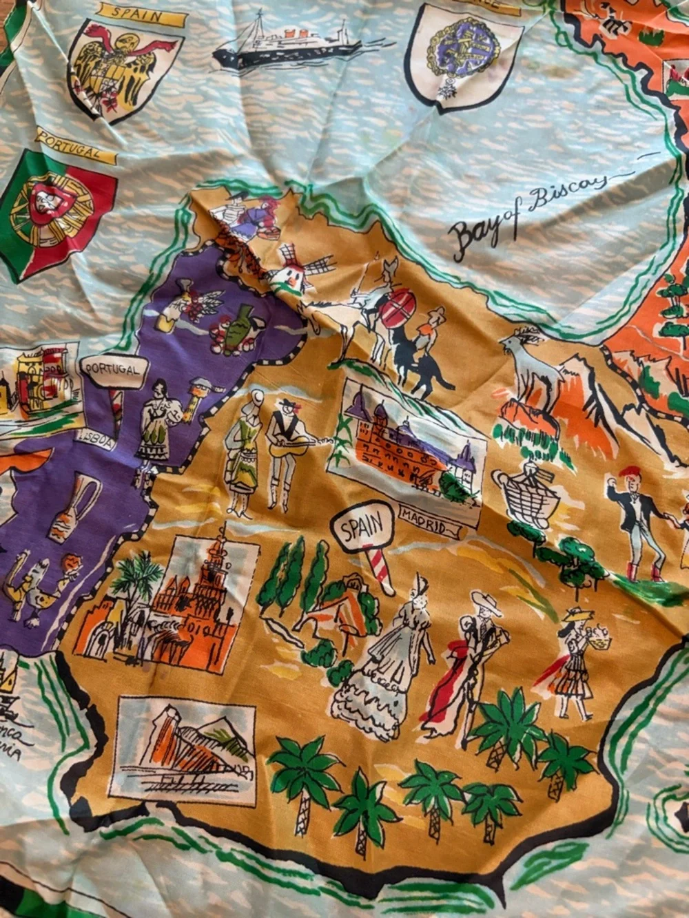 Italian scarf mid century